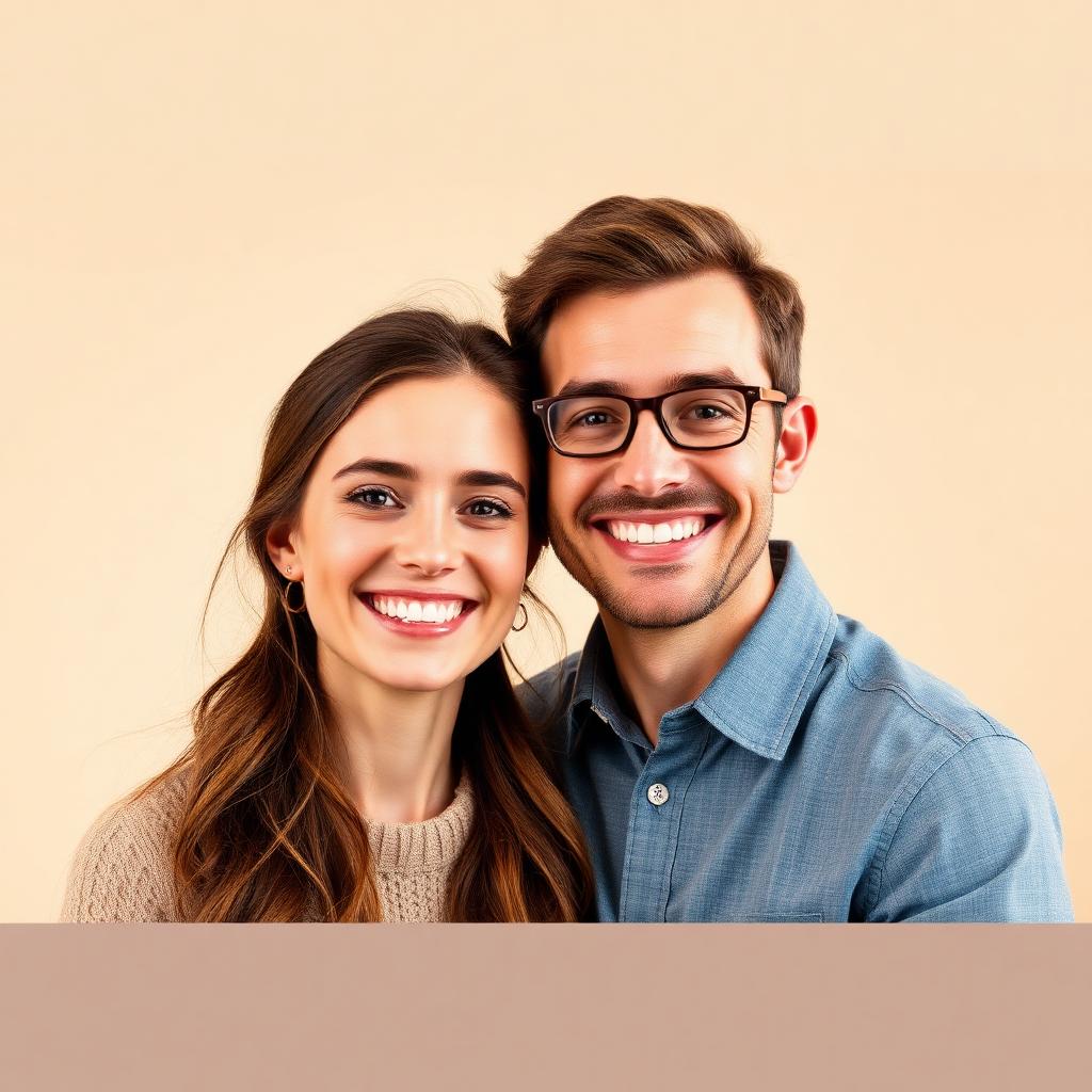Foto 2D de um casal enviada pelo cliente como referência